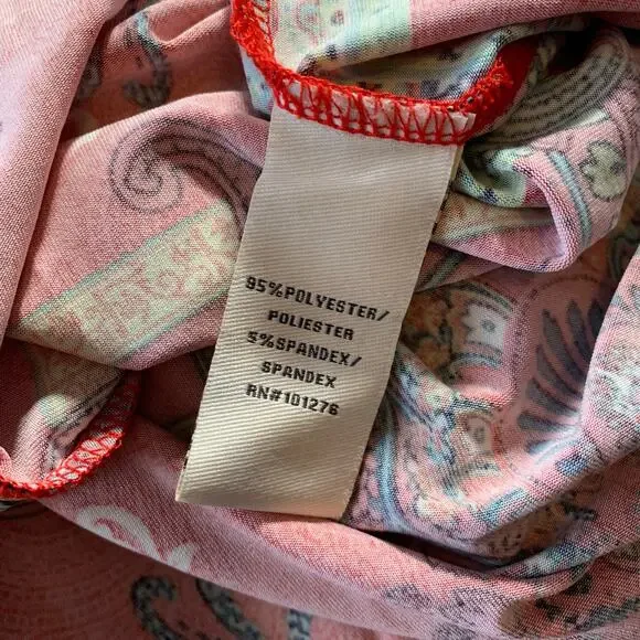 NWT ECI Red Paisley Dress with Beading Size 2 - Picture 8 of 9